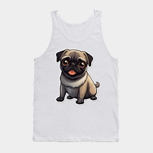 Cute Pug Dog - Dogs Pugs Tank Top